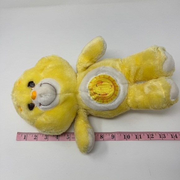 Care Bears Funshine Bear Plush Stuffed Animal Sun 13” VTG 1983 Kenner - Picture 4 of 9